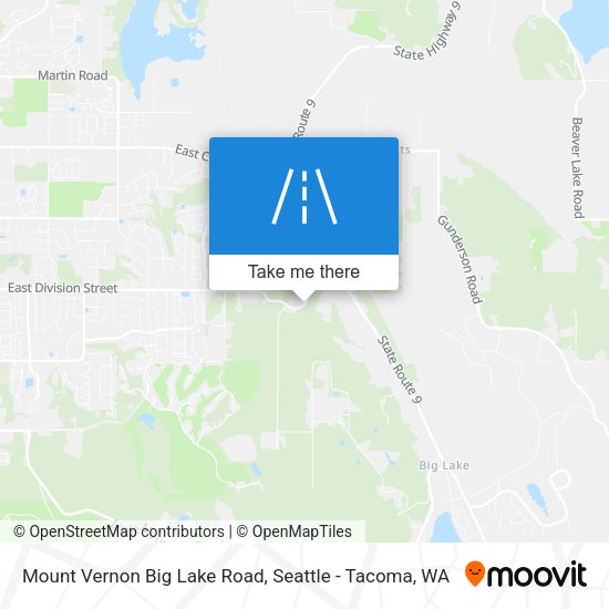 Mapa de Mount Vernon Big Lake Road