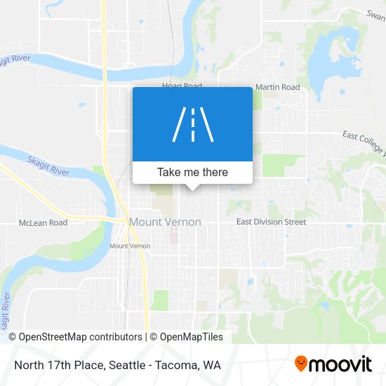 North 17th Place map