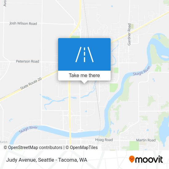 Judy Avenue map