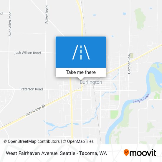 West Fairhaven Avenue map