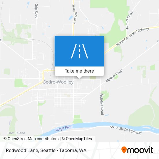 Redwood Lane map