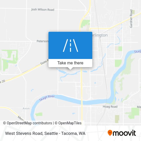 West Stevens Road map