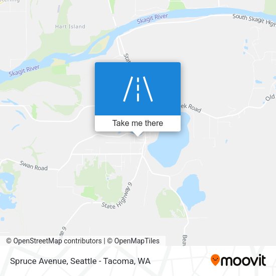 Spruce Avenue map