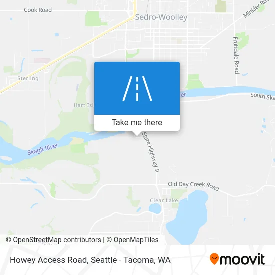 Howey Access Road map
