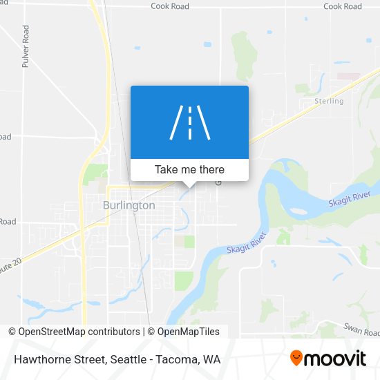 Hawthorne Street map