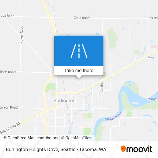 Burlington Heights Drive map