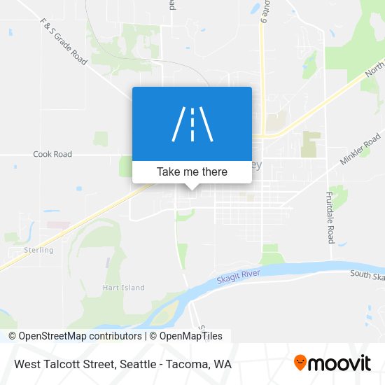 West Talcott Street map