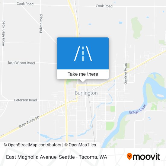 East Magnolia Avenue map