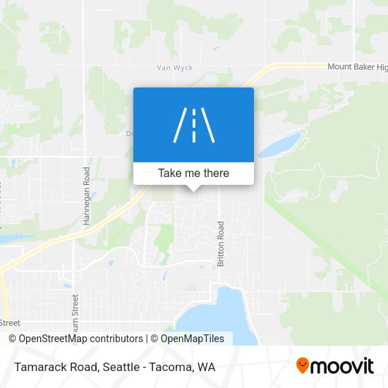 Tamarack Road map