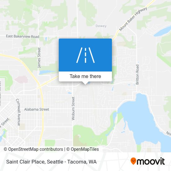 Saint Clair Place map