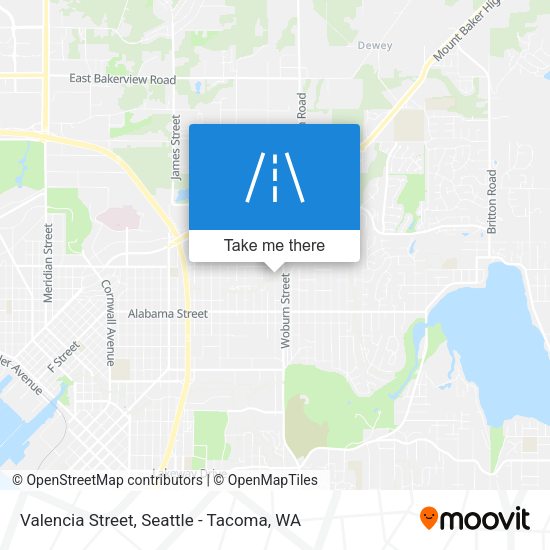 Valencia Street map
