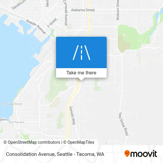 Consolidation Avenue map