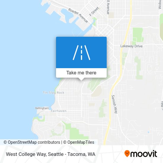 Mapa de West College Way