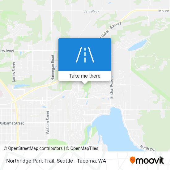 Northridge Park Trail map