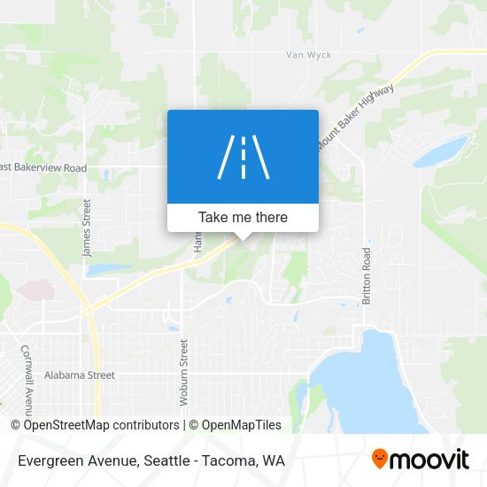 Mapa de Evergreen Avenue
