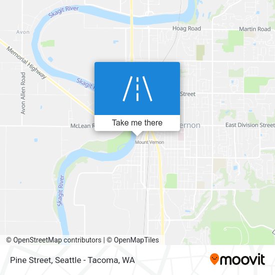 Pine Street map