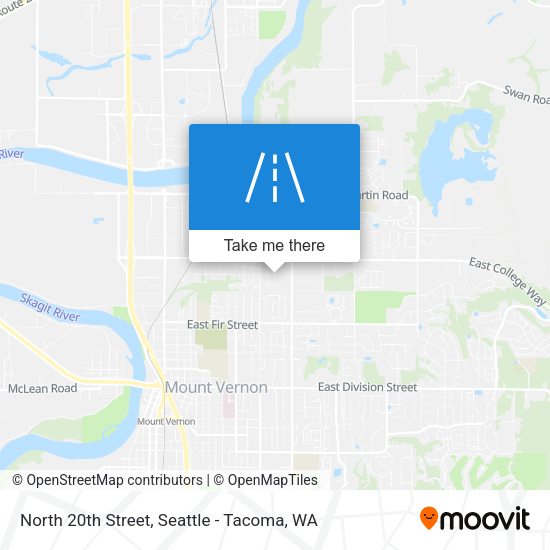 Mapa de North 20th Street