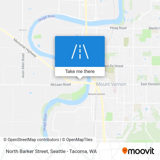 North Barker Street map