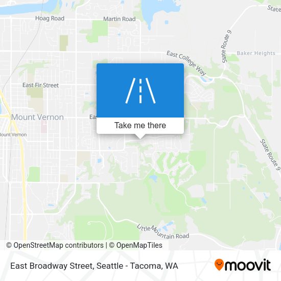 East Broadway Street map