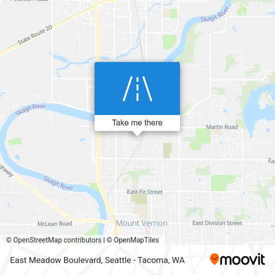 East Meadow Boulevard map