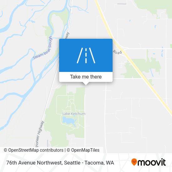 76th Avenue Northwest map