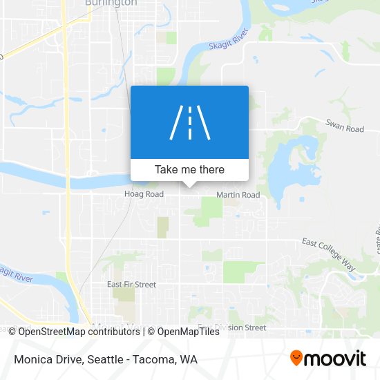Monica Drive map