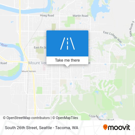 South 26th Street map