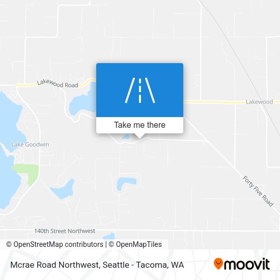 Mapa de Mcrae Road Northwest
