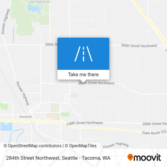 284th Street Northwest map