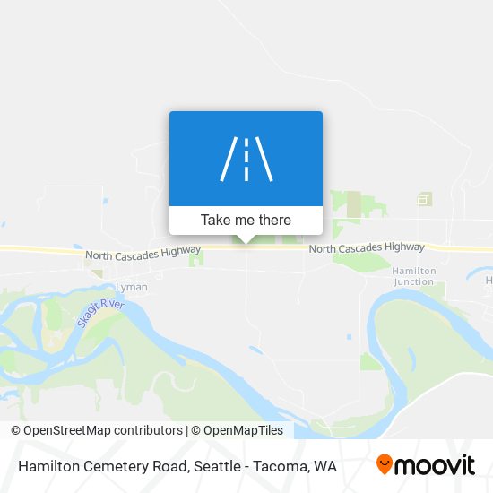 Hamilton Cemetery Road map