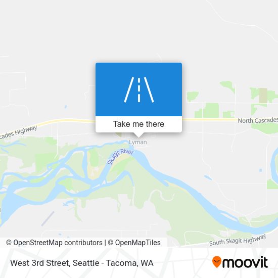 West 3rd Street map