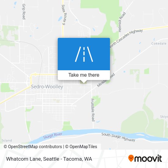 Whatcom Lane map