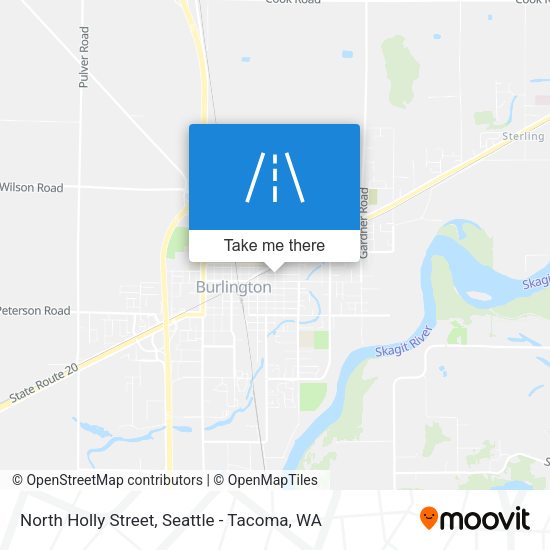 North Holly Street map