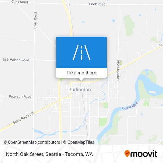 North Oak Street map