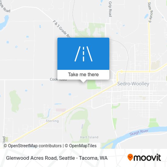 Glenwood Acres Road map