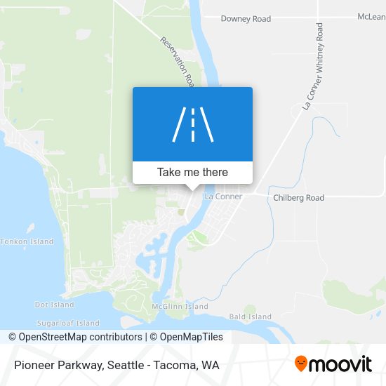 Mapa de Pioneer Parkway