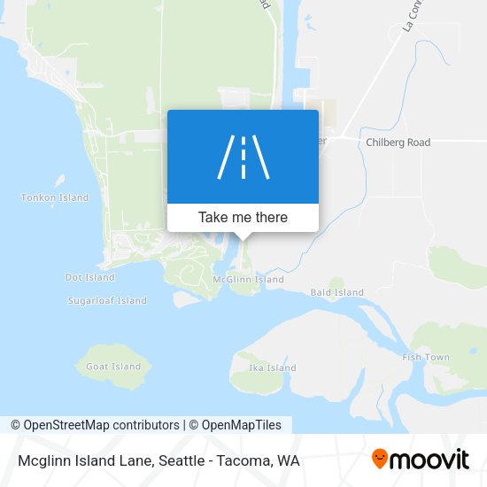Mcglinn Island Lane map