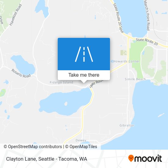 Clayton Lane map