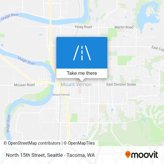 North 15th Street map