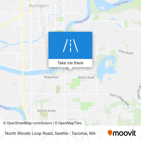 Mapa de North Woods Loop Road