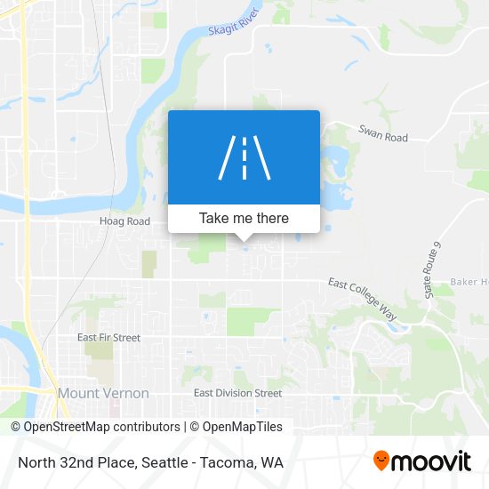 Mapa de North 32nd Place