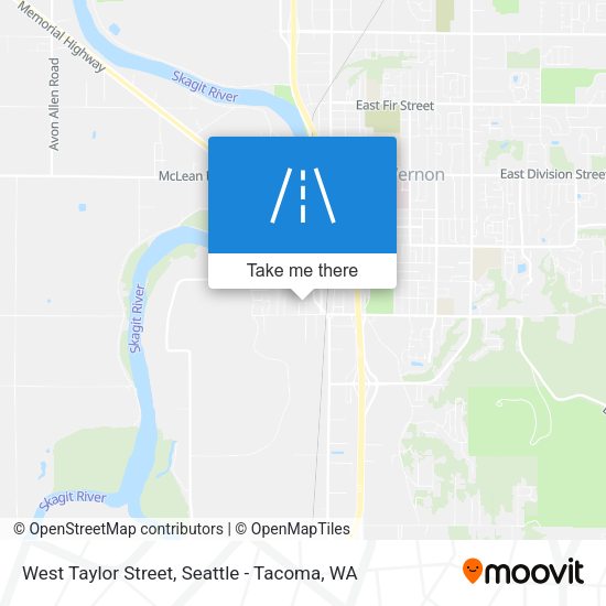 Mapa de West Taylor Street