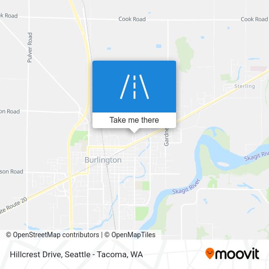 Hillcrest Drive map
