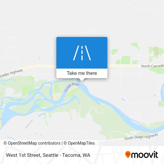 Mapa de West 1st Street