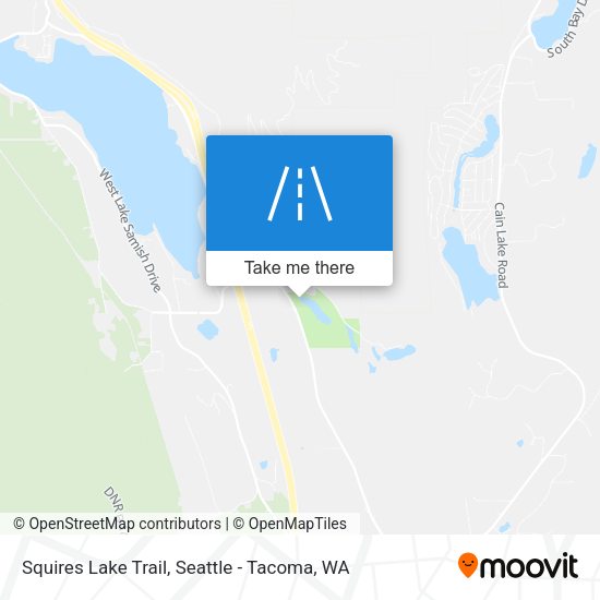 Squires Lake Trail map