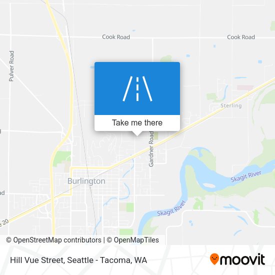 Mapa de Hill Vue Street