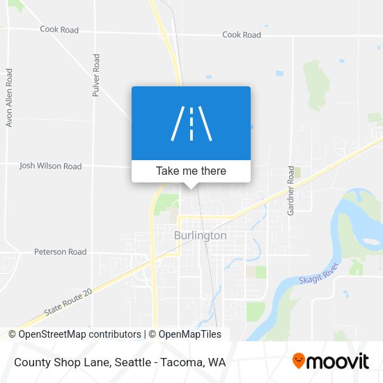 County Shop Lane map