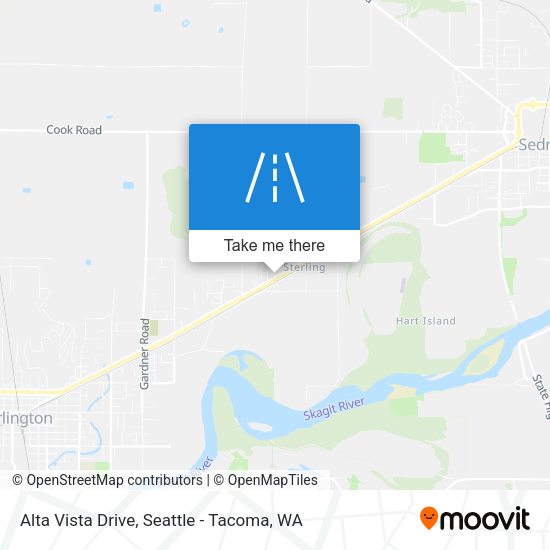 Mapa de Alta Vista Drive