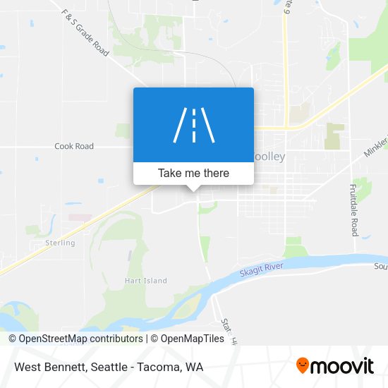 West Bennett map
