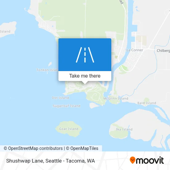Shushwap Lane map